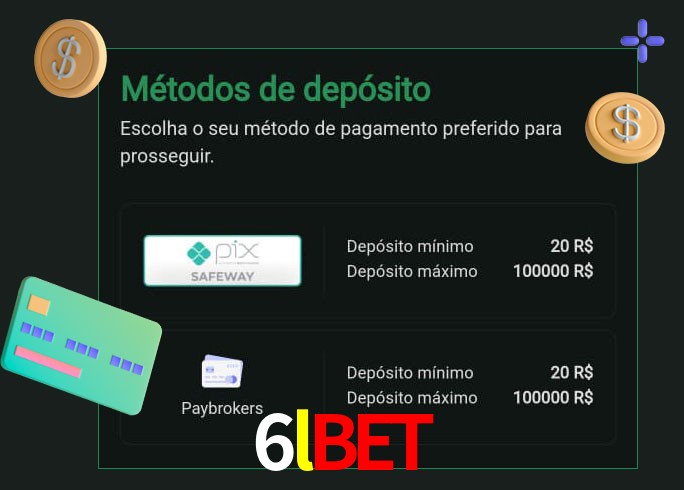 O cassino 6lbet oferece uma grande variedade de métodos de pagamento